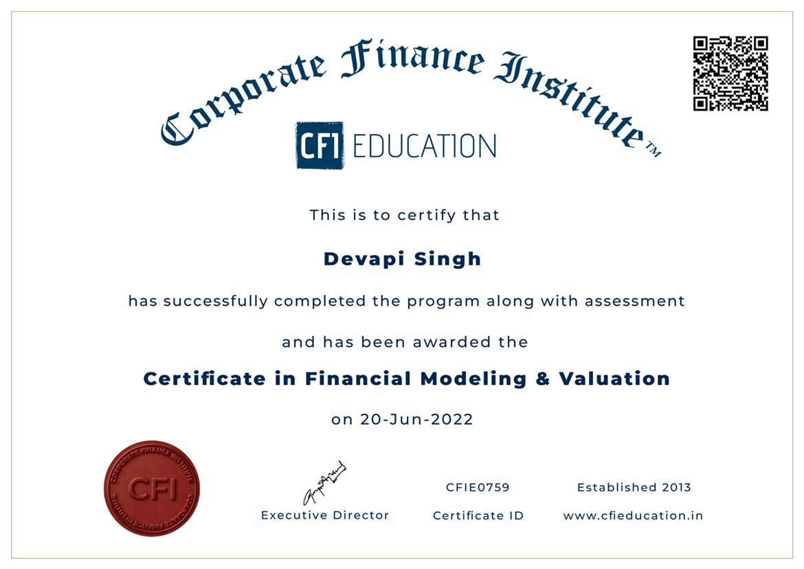 Financial Modeling Course