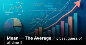 Mean — The Average, my best guess of all time !! Mean — The Average, my best guess of all time !!